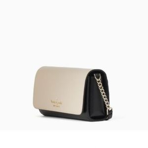 kate SpadeKate Spade Staci Colorblock Small Flap Crossbody wlr00635 Warm Beige